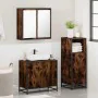Set de muebles baño 3 pzas madera contrachapada roble ahumado by , Bathroom furniture - Ref: Foro24-3300947, Price: 197,30 €,...