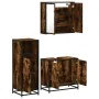 Set de muebles baño 3 pzas madera contrachapada roble ahumado by , Bathroom furniture - Ref: Foro24-3300947, Price: 197,30 €,...