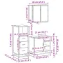 Juego de muebles de baño 3 pzas madera contrachapada negro by , Bathroom furniture - Ref: Foro24-3301025, Price: 244,55 €, Di...