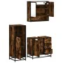 Set de muebles baño 3 pzas madera contrachapada roble ahumado by , Bathroom furniture - Ref: Foro24-3300987, Price: 236,72 €,...