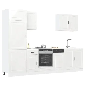 Mueble cocina Kalmar blanco de alto brillo 7 pzas von , Küchenschränke - Ref: Foro24-3314783, Preis: 634,42 €, Rabatt: %