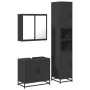 Juego de muebles de baño 3 pzas madera contrachapada negro by , Bathroom furniture - Ref: Foro24-3301065, Price: 290,57 €, Di...