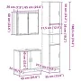 Juego de muebles de baño 3 pzas madera contrachapada negro by , Bathroom furniture - Ref: Foro24-3301065, Price: 290,57 €, Di...
