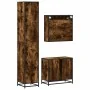 Set de muebles baño 3 pzas madera contrachapada roble ahumado de , Muebles de baño - Ref: Foro24-3301067, Precio: 263,77 €, D...