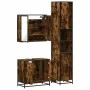 Set de muebles baño 3 pzas madera contrachapada roble ahumado de , Muebles de baño - Ref: Foro24-3301067, Precio: 263,77 €, D...