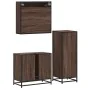 Set de muebles baño 3 pzas madera contrachapada roble marrón by , Bathroom furniture - Ref: Foro24-3301059, Price: 236,30 €, ...