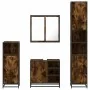 Set de muebles baño 4 pzas madera contrachapada roble ahumado by , Bathroom furniture - Ref: Foro24-3301207, Price: 409,00 €,...