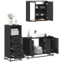 Juego de muebles de baño 3 pzas madera contrachapada negro de , Muebles de baño - Ref: Foro24-3301010, Precio: 253,83 €, Desc...