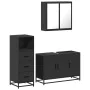 Juego de muebles de baño 3 pzas madera contrachapada negro de , Muebles de baño - Ref: Foro24-3301010, Precio: 253,83 €, Desc...