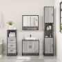 Set de muebles de baño 3 pzas madera contrachapada gris sonoma de , Muebles de baño - Ref: Foro24-3301038, Precio: 228,48 €, ...