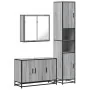 Set de muebles de baño 3 pzas madera contrachapada gris sonoma by , Bathroom furniture - Ref: Foro24-3301073, Price: 307,84 €...