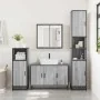Set de muebles de baño 3 pzas madera contrachapada gris sonoma by , Bathroom furniture - Ref: Foro24-3301073, Price: 307,84 €...
