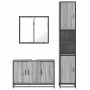 Set de muebles de baño 3 pzas madera contrachapada gris sonoma by , Bathroom furniture - Ref: Foro24-3301073, Price: 307,84 €...