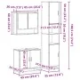 Set de muebles baño 3 pzas madera contrachapada roble marrón von , Badezimmermöbel - Ref: Foro24-3301099, Preis: 252,14 €, Ra...