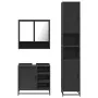 Juego de muebles de baño 3 pzas madera contrachapada negro de , Muebles de baño - Ref: Foro24-3301115, Precio: 300,58 €, Desc...