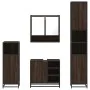 Set de muebles baño 4 pzas madera contrachapada roble marrón von , Badezimmermöbel - Ref: Foro24-3301239, Preis: 345,25 €, Ra...