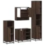 Set de muebles baño 4 pzas madera contrachapada roble marrón von , Badezimmermöbel - Ref: Foro24-3301239, Preis: 345,25 €, Ra...
