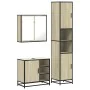 Set de muebles de baño 3 pzas madera contrachapada roble Sonoma von , Badezimmermöbel - Ref: Foro24-3301086, Preis: 290,25 €,...