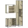 Set de muebles de baño 3 pzas madera contrachapada roble Sonoma von , Badezimmermöbel - Ref: Foro24-3301086, Preis: 290,25 €,...