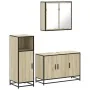 Set de muebles de baño 3 pzas madera contrachapada roble Sonoma von , Badezimmermöbel - Ref: Foro24-3300951, Preis: 215,78 €,...