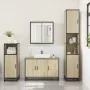 Set de muebles de baño 3 pzas madera contrachapada roble Sonoma von , Badezimmermöbel - Ref: Foro24-3300951, Preis: 215,78 €,...