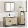 Set de muebles de baño 3 pzas madera contrachapada roble Sonoma von , Badezimmermöbel - Ref: Foro24-3300951, Preis: 215,78 €,...