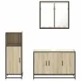 Set de muebles de baño 3 pzas madera contrachapada roble Sonoma von , Badezimmermöbel - Ref: Foro24-3300951, Preis: 215,78 €,...