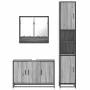 Set de muebles de baño 3 pzas madera contrachapada gris sonoma de , Muebles de baño - Ref: Foro24-3301103, Precio: 304,16 €, ...