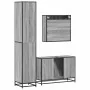 Set de muebles de baño 3 pzas madera contrachapada gris sonoma de , Muebles de baño - Ref: Foro24-3301103, Precio: 304,16 €, ...