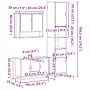 Set de muebles de baño 3 pzas madera contrachapada gris sonoma de , Muebles de baño - Ref: Foro24-3301103, Precio: 304,16 €, ...