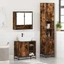 Set de muebles baño 3 pzas madera contrachapada roble ahumado von , Badezimmermöbel - Ref: Foro24-3301117, Preis: 286,26 €, R...