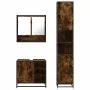 Set de muebles baño 3 pzas madera contrachapada roble ahumado von , Badezimmermöbel - Ref: Foro24-3301117, Preis: 286,26 €, R...