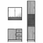 Set de muebles de baño 3 pzas madera contrachapada gris sonoma de , Muebles de baño - Ref: Foro24-3301108, Precio: 315,99 €, ...