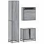 Set de muebles de baño 3 pzas madera contrachapada gris sonoma de , Muebles de baño - Ref: Foro24-3301108, Precio: 315,99 €, ...
