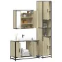 Set de muebles de baño 3 pzas madera contrachapada roble Sonoma de , Muebles de baño - Ref: Foro24-3301071, Precio: 297,90 €,...