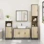 Set de muebles de baño 3 pzas madera contrachapada roble Sonoma de , Muebles de baño - Ref: Foro24-3301071, Precio: 297,90 €,...