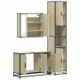 Set de muebles de baño 3 pzas madera contrachapada roble Sonoma de , Muebles de baño - Ref: Foro24-3301071, Precio: 297,90 €,...