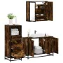 Set de muebles baño 3 pzas madera contrachapada roble ahumado by , Bathroom furniture - Ref: Foro24-3301012, Price: 241,67 €,...