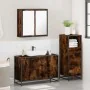 Set de muebles baño 3 pzas madera contrachapada roble ahumado by , Bathroom furniture - Ref: Foro24-3301012, Price: 241,67 €,...