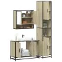 Set de muebles de baño 3 pzas madera contrachapada roble Sonoma von , Badezimmermöbel - Ref: Foro24-3301101, Preis: 295,19 €,...