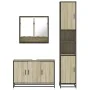 Set de muebles de baño 3 pzas madera contrachapada roble Sonoma von , Badezimmermöbel - Ref: Foro24-3301101, Preis: 295,19 €,...