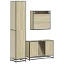 Set de muebles de baño 3 pzas madera contrachapada roble Sonoma von , Badezimmermöbel - Ref: Foro24-3301101, Preis: 295,19 €,...