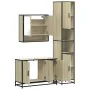 Set de muebles de baño 3 pzas madera contrachapada roble Sonoma von , Badezimmermöbel - Ref: Foro24-3301101, Preis: 295,19 €,...