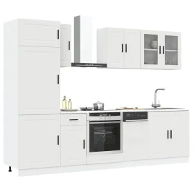 Mueble de cocina Kalmar blanco 8 piezas madera contrachapada von , Küchenschränke - Ref: Foro24-3314811, Preis: 644,66 €, Rab...