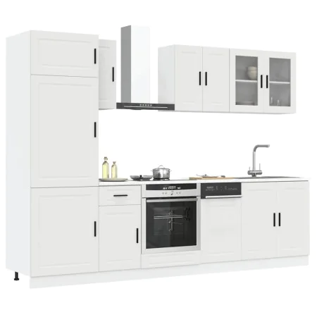 Mueble de cocina Kalmar blanco 8 piezas madera contrachapada by , Kitchen cabinets - Ref: Foro24-3314811, Price: 644,66 €, Di...