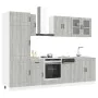 Mueble cocina Kalmar sonoma gris 8 pzas madera contrachapada de , Armarios de cocina - Ref: Foro24-3314797, Precio: 653,76 €,...