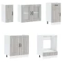 Mueble cocina Kalmar sonoma gris 8 pzas madera contrachapada de , Armarios de cocina - Ref: Foro24-3314797, Precio: 653,76 €,...