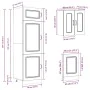 Mueble cocina Kalmar sonoma gris 8 pzas madera contrachapada de , Armarios de cocina - Ref: Foro24-3314797, Precio: 653,76 €,...