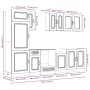 Mueble cocina Kalmar sonoma gris 8 pzas madera contrachapada de , Armarios de cocina - Ref: Foro24-3314797, Precio: 653,76 €,...