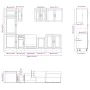 Mueble cocina Kalmar blanco de alto brillo 8 pzas von , Küchenschränke - Ref: Foro24-3314813, Preis: 685,34 €, Rabatt: %